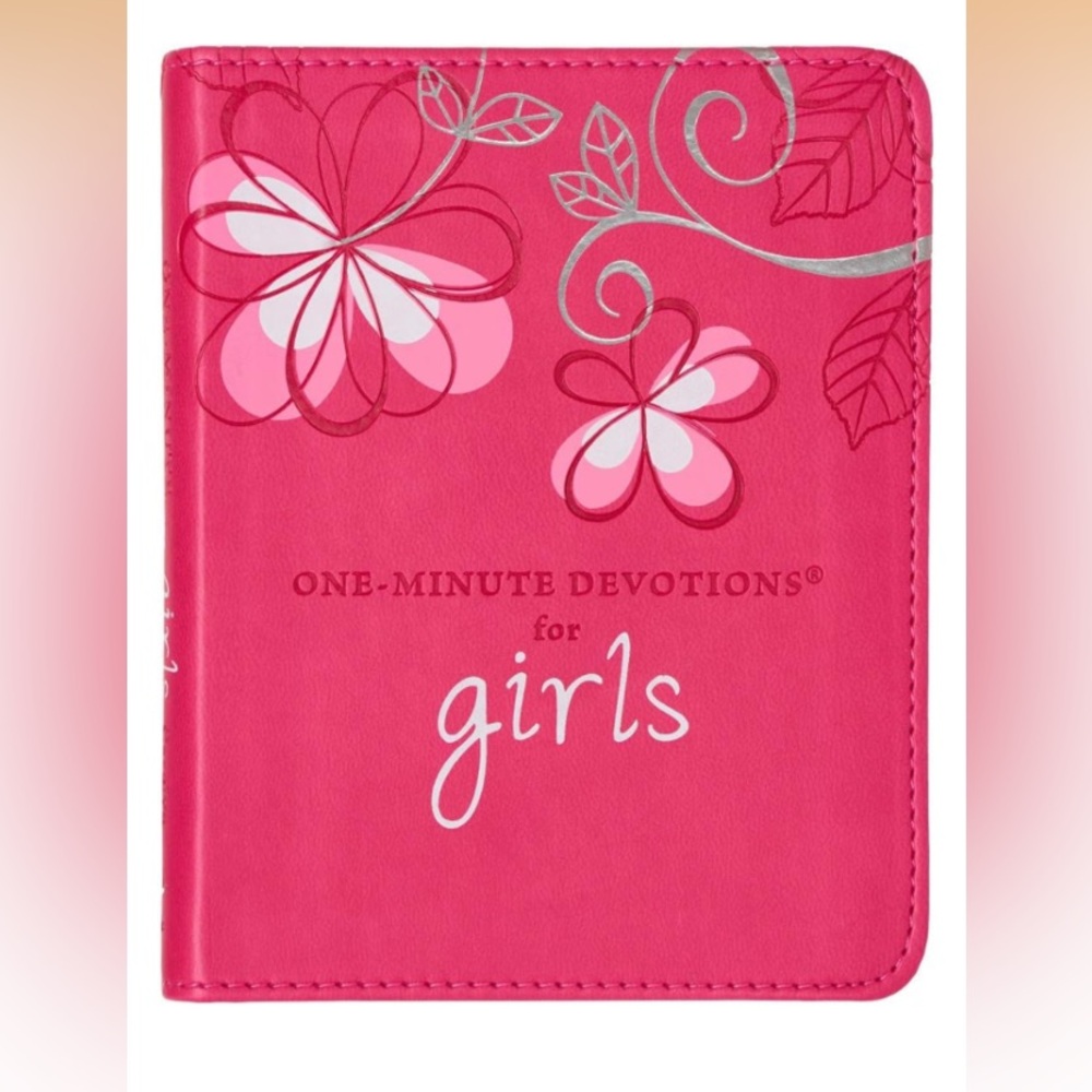 C) One-Minute Devotions for Girls Pink Floral Devotional